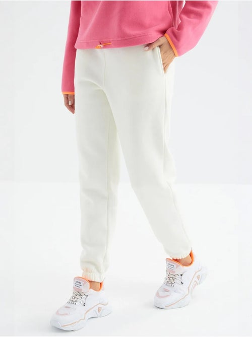 Pantalón jogger de felpa polar de tiro alto para mujer tommy - Kiabi Pantalón jogger de felpa polar de tiro alto para mujer tommy - Kiabi