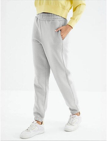 Pantalón jogger de felpa polar de tiro alto para mujer tommy