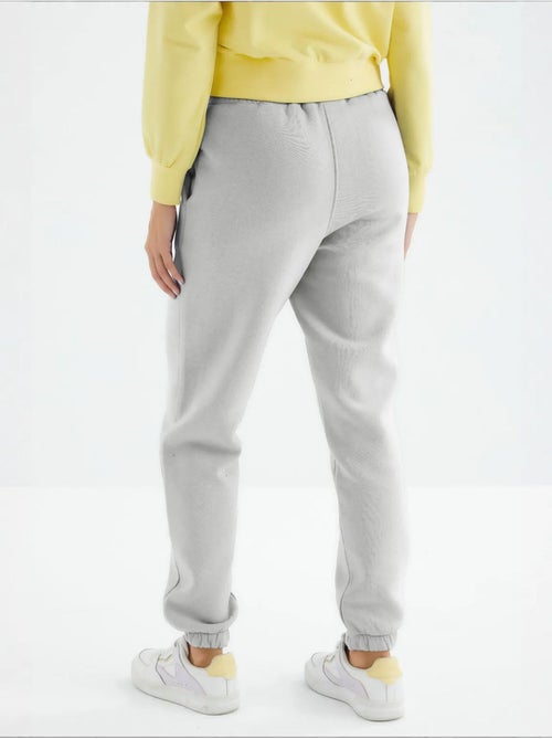 Pantalón jogger de felpa polar de tiro alto para mujer tommy - Kiabi
