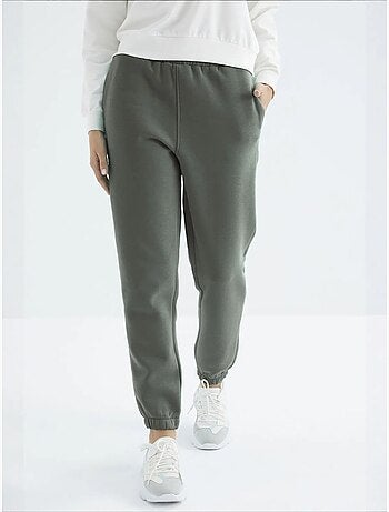 Pantalón jogger de felpa polar de tiro alto para mujer tommy
