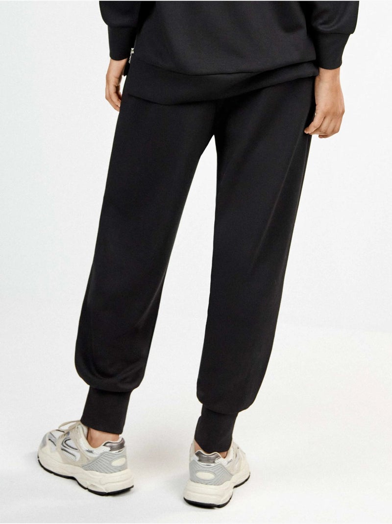 Pantalón jogger double soft touch Negro - Kiabi
