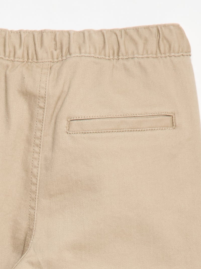 Pantalón jogger forrado Beige - Kiabi