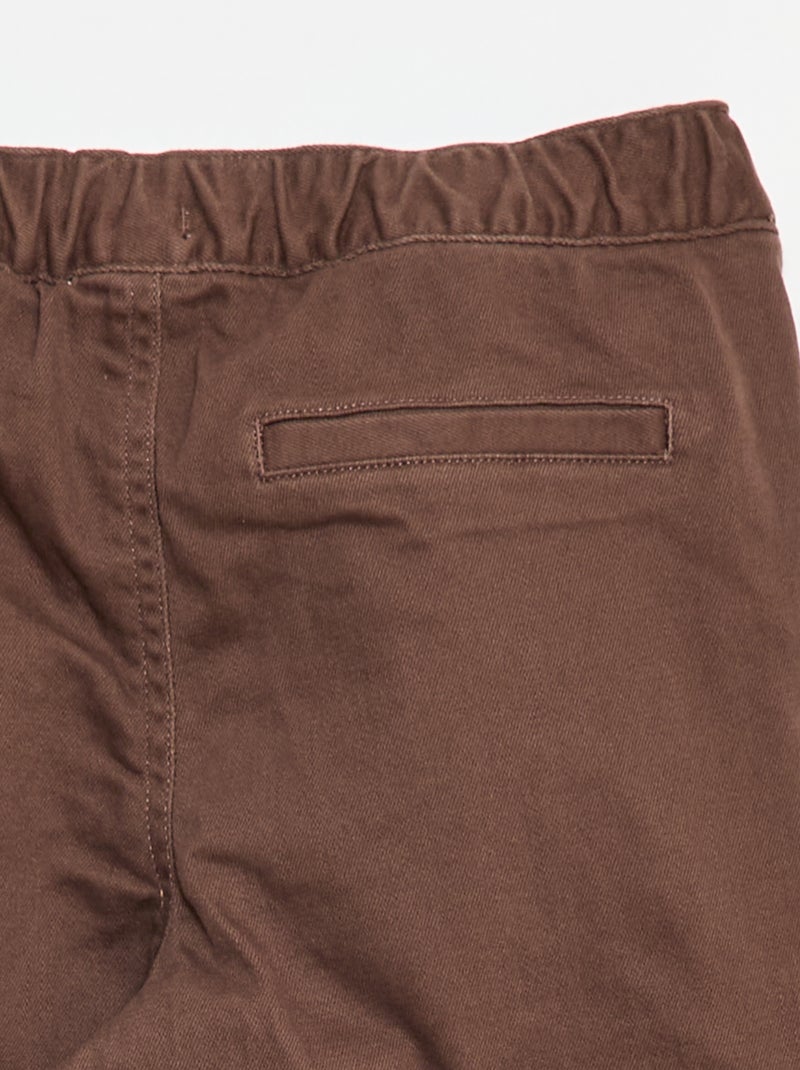 Pantalón jogger forrado Marron - Kiabi