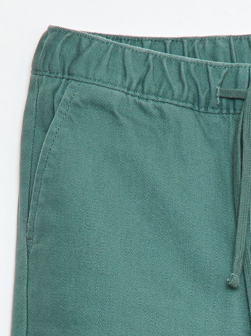 Pantalón jogger forrado Verde - Kiabi