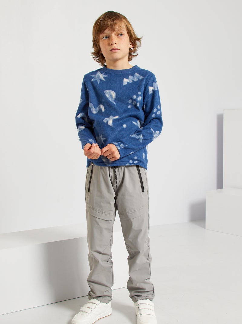 Pantalón jogger gris ratón - Kiabi