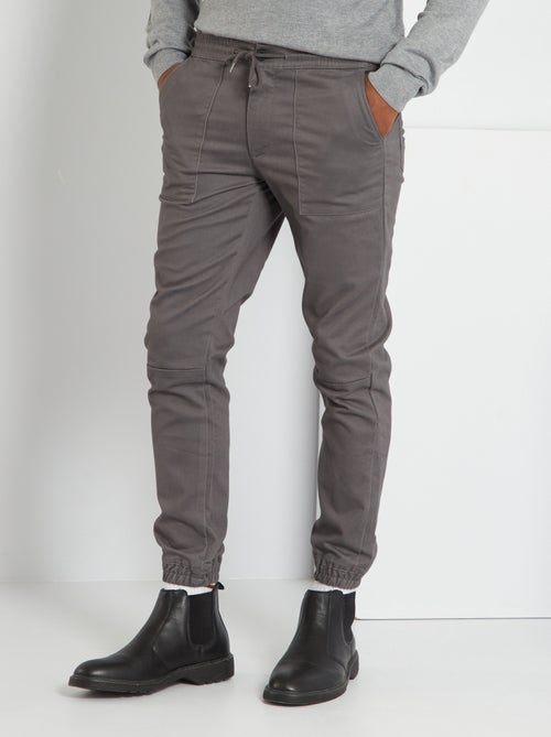 Pantalón jogger liso - Kiabi