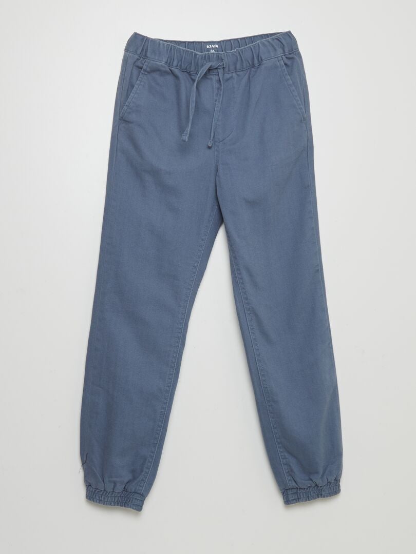 Pantalón jogger recto AZUL - Kiabi