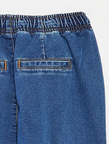 Pantalón jogger vaquero con cintura elástica