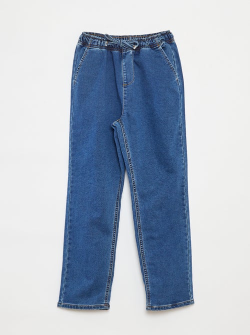 Pantalón jogger vaquero con cintura elástica - Kiabi