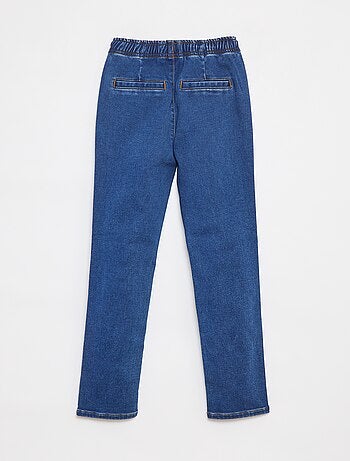 Pantalón jogger vaquero con cintura elástica