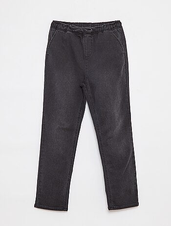 Pantalón jogger vaquero con cintura elástica