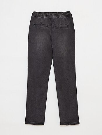 Pantalón jogger vaquero con cintura elástica
