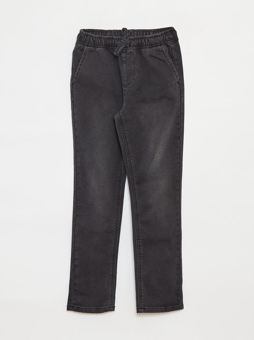 Pantalón jogger vaquero con cintura elástica - Kiabi