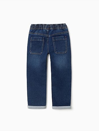Pantalón jogger vaquero con cordón y 5 bolsillos