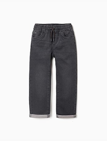Pantalón jogger vaquero con cordón y 5 bolsillos