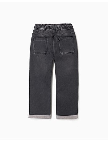 Pantalón jogger vaquero con cordón y 5 bolsillos