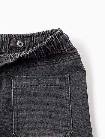 Pantalón jogger vaquero con cordón y 5 bolsillos