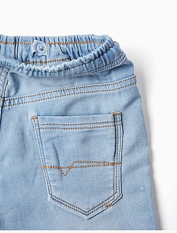 Pantalón jogger vaquero slim fit con cordón