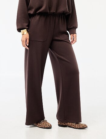 Pantalón jogging ancho de punto suave