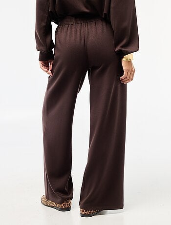 Pantalón jogging ancho de punto suave