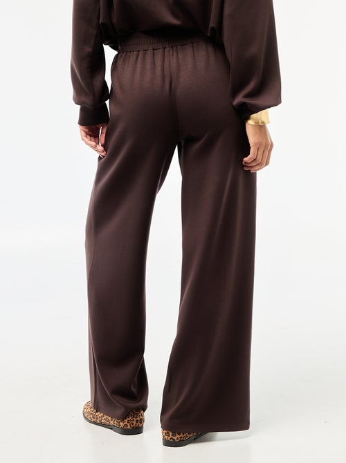 Pantalón jogging ancho de punto suave - Kiabi