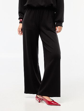 Pantalón jogging ancho de punto suave