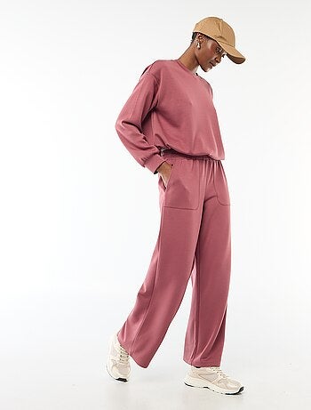 Pantalón jogging ancho de punto suave