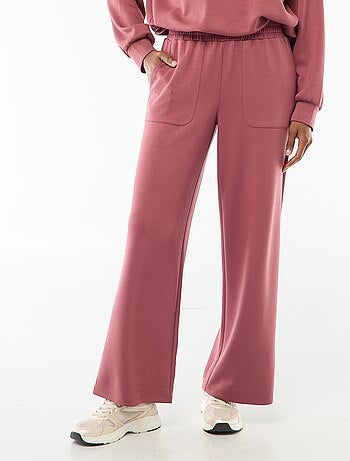 Pantalón jogging ancho de punto suave
