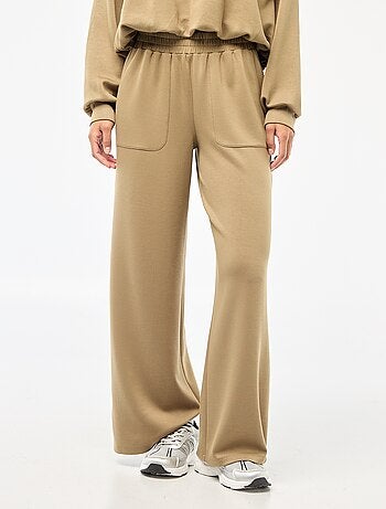 Pantalón jogging ancho de punto suave