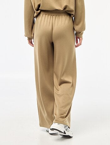 Pantalón jogging ancho de punto suave