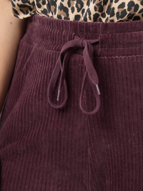 Pantalón jogging de pana - Kiabi