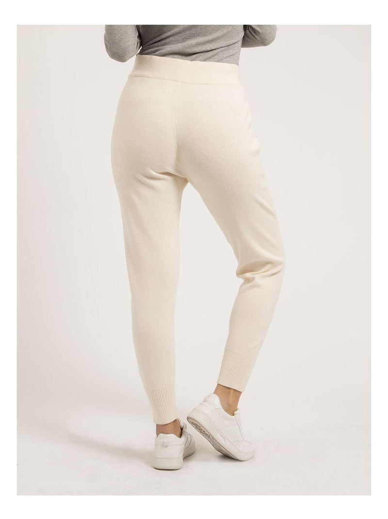 Pantalón jogging de punto ELSA Beige - Kiabi