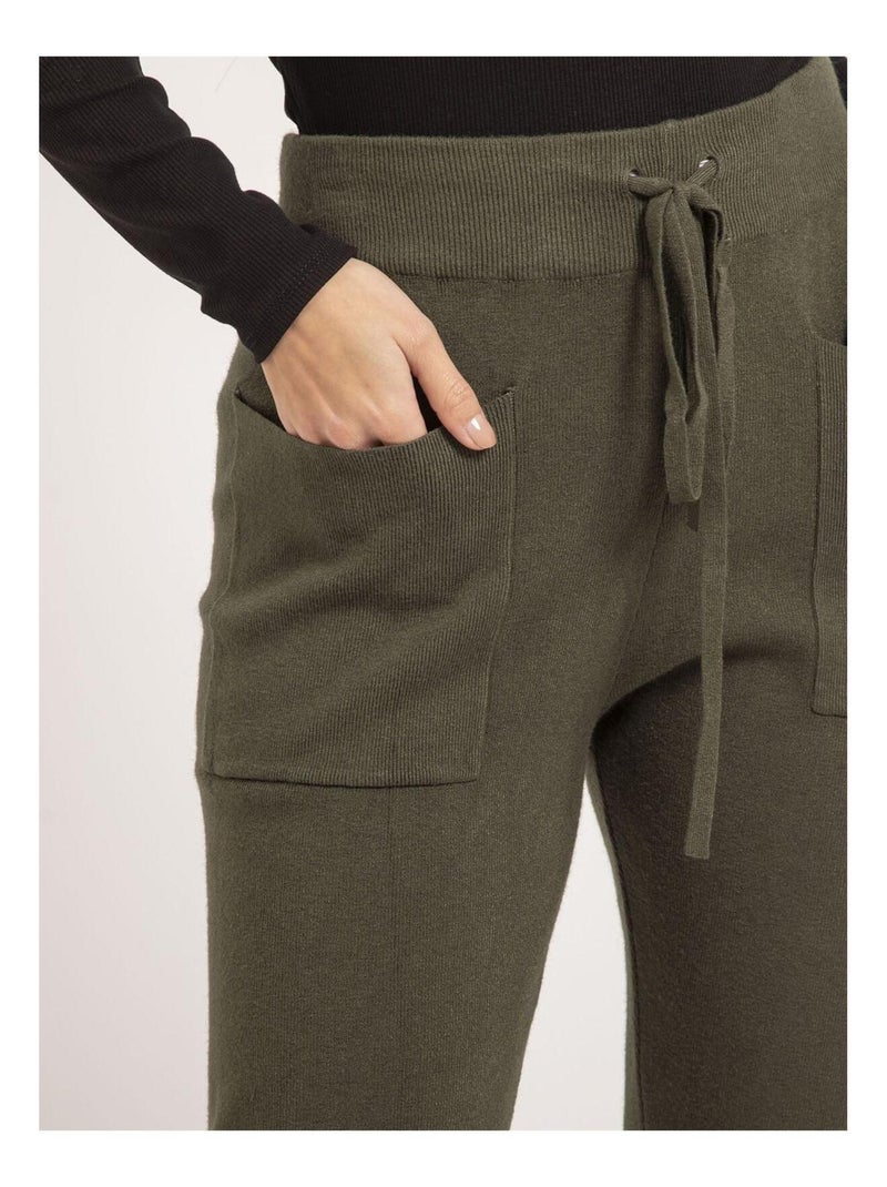 Pantalón jogging de punto ELSA Caqui - Kiabi