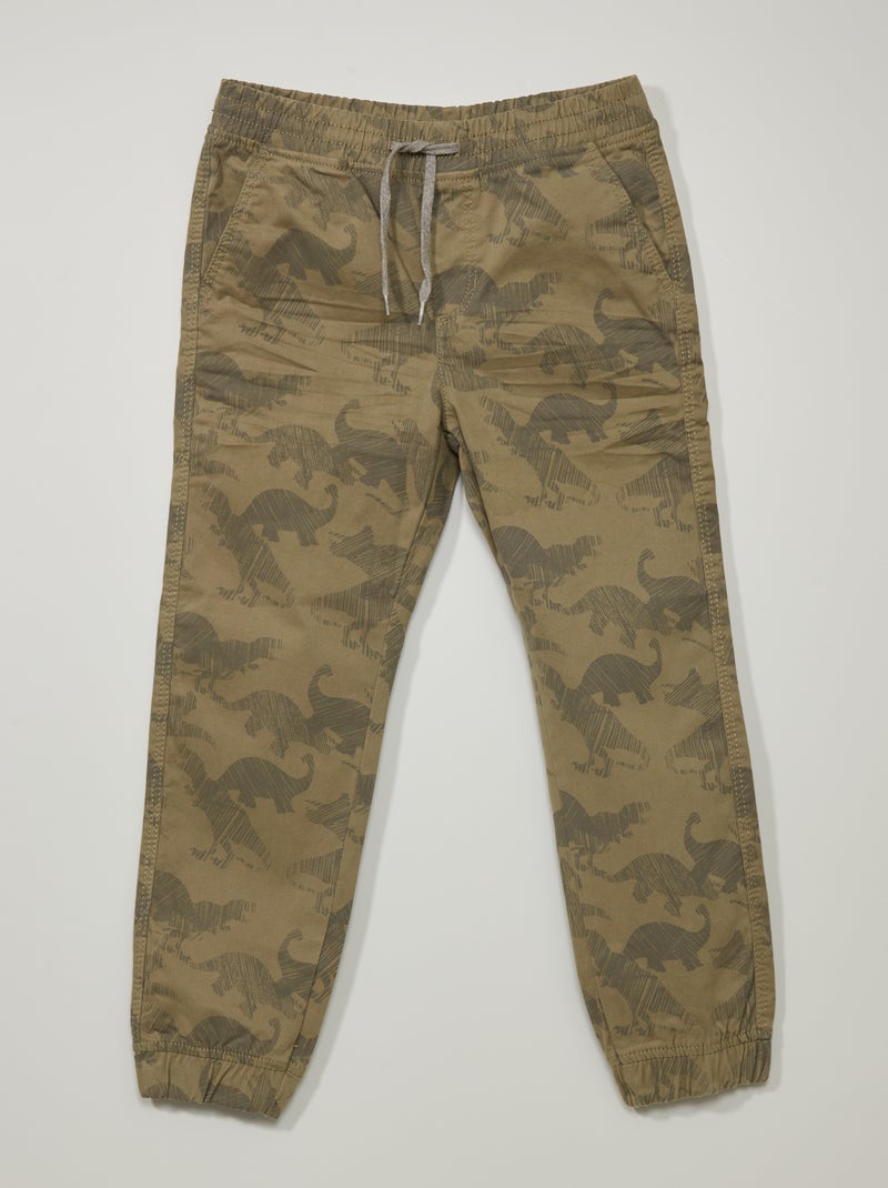 Pantalón jogpant  - Corte más cómodo KAKI - Kiabi