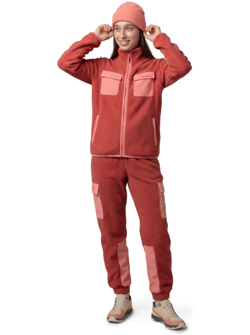 Pantalón largo cargo polar montaña mujer mujer arches-w brick Rojo - Kiabi