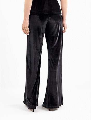 Pantalón largo con cintura elástica, de terciopelo