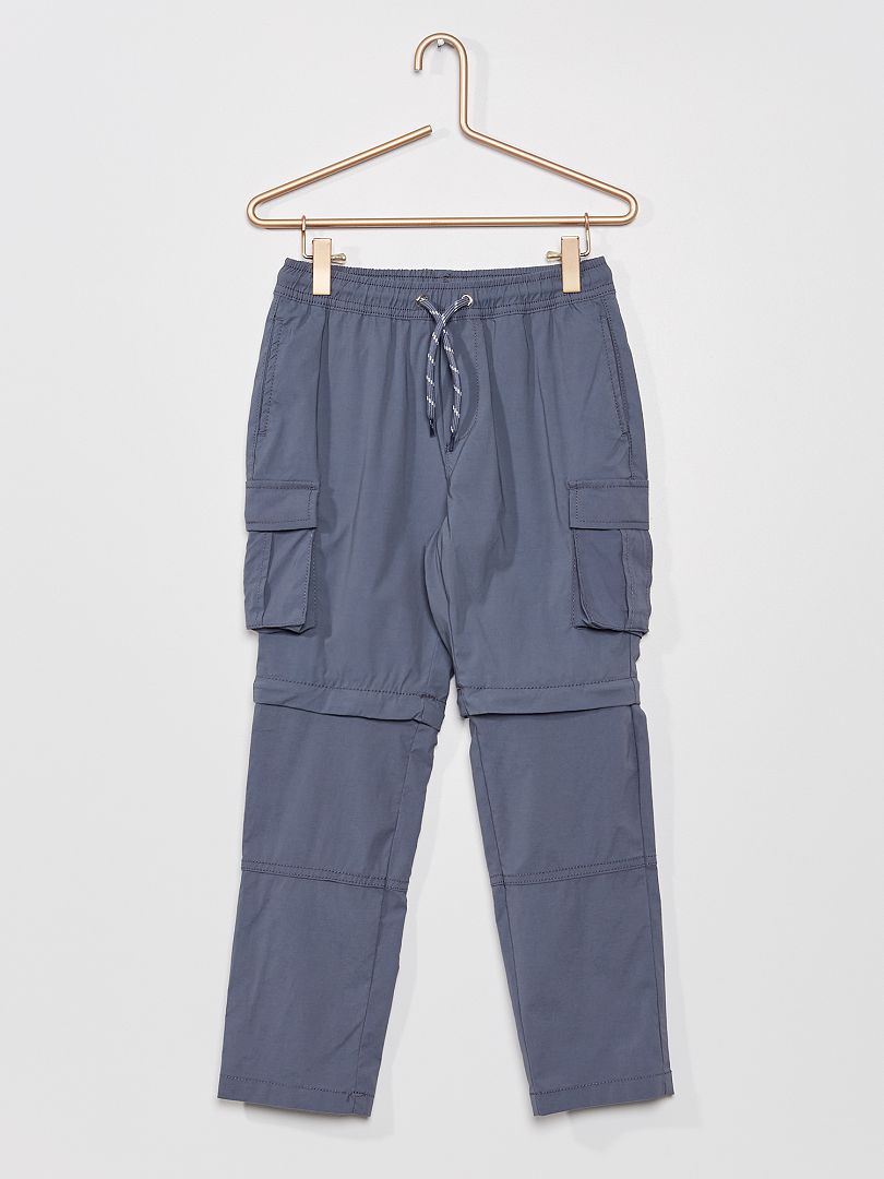 Pantalón largo-corto 2 en 1 GRIS - Kiabi