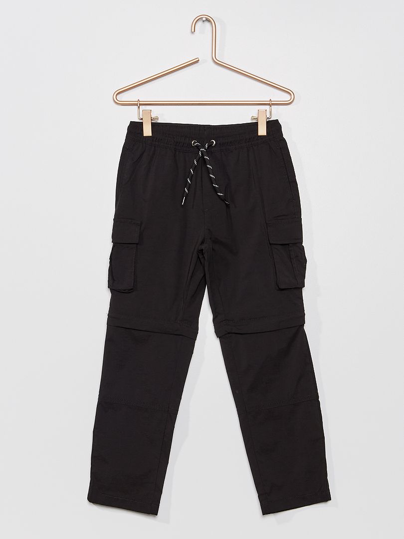 Pantalón largo-corto 2 en 1 Negro - Kiabi
