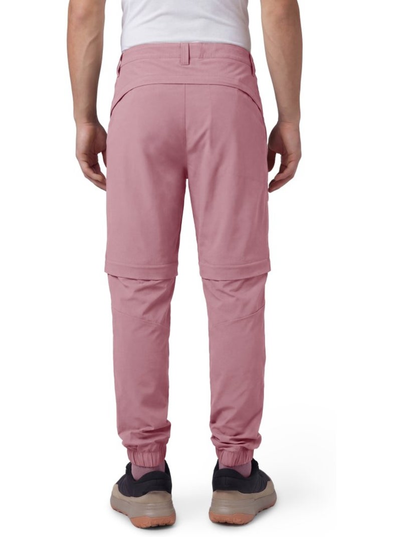 Pantalón largo desmontable montaña hombre senderismo hombre cairn Rosa - Kiabi