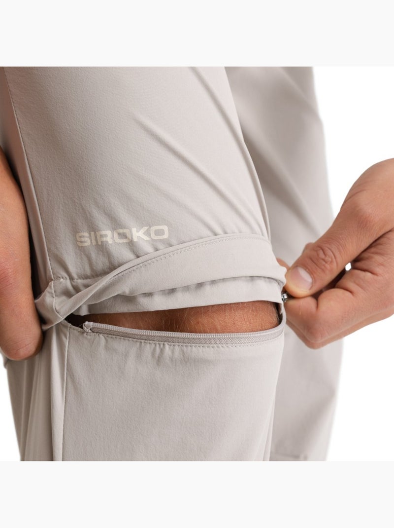 Pantalón largo desmontable montaña hombre senderismo hombre cairn stone Beige - Kiabi
