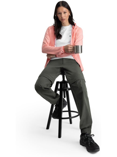 Pantalón largo desmontable montaña mujer senderismo mujer mistral - Kiabi