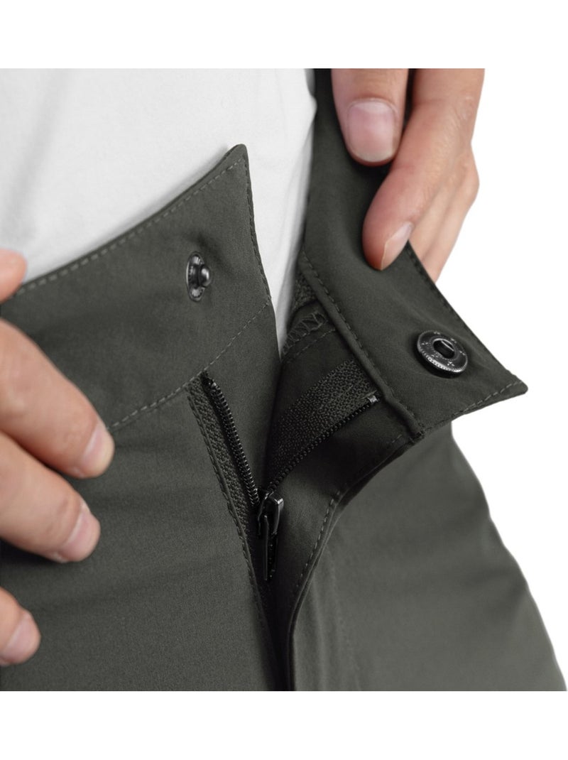 Pantalón largo desmontable montaña mujer senderismo mujer mistral Negro - Kiabi
