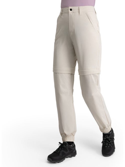 Pantalón largo desmontable montaña mujer senderismo mujer mistral sand - Kiabi Pantalón largo desmontable montaña mujer senderismo mujer mistral sand - Kiabi