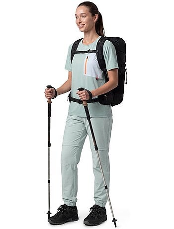 Pantalón largo desmontable montaña mujer senderismo mujer mistral-w