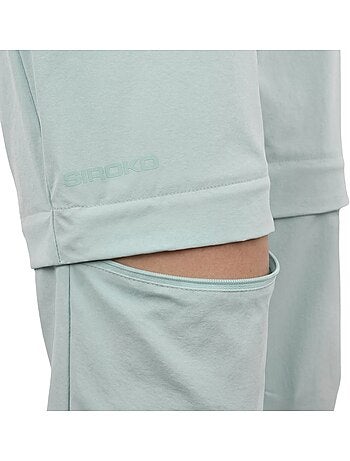 Pantalón largo desmontable montaña mujer senderismo mujer mistral-w