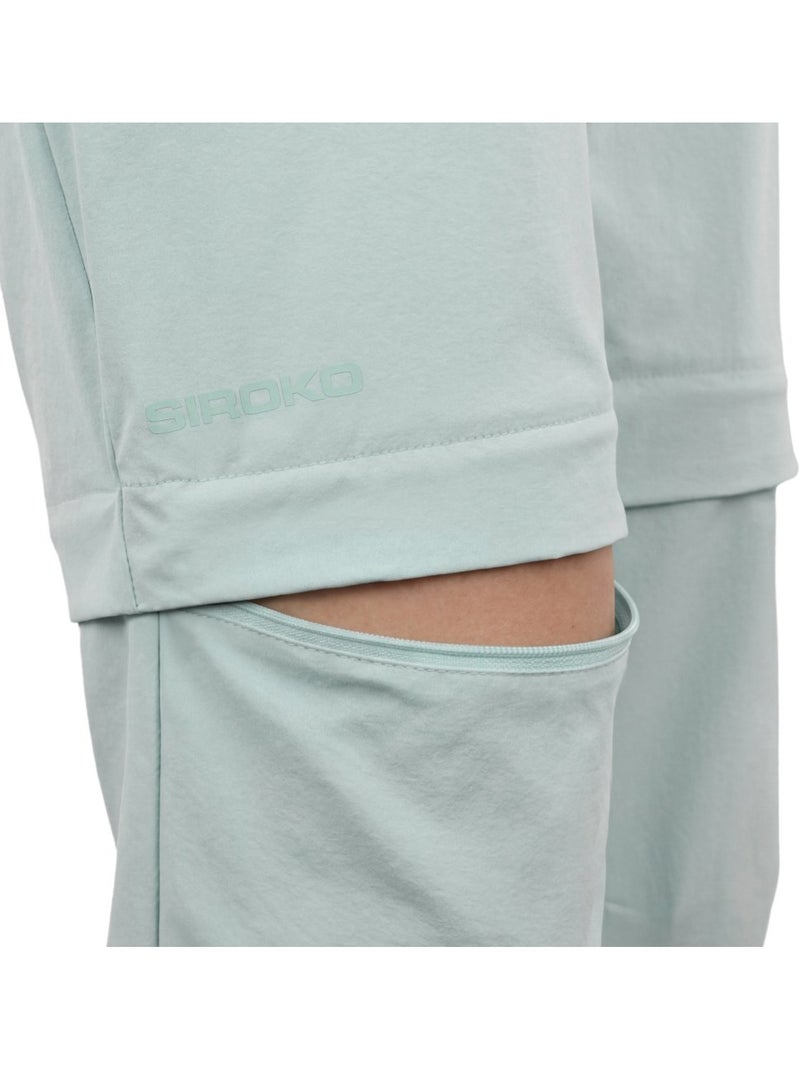 Pantalón largo desmontable montaña mujer senderismo mujer mistral-w Verde - Kiabi