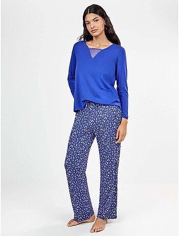 Pantalón largo estampado leopardo