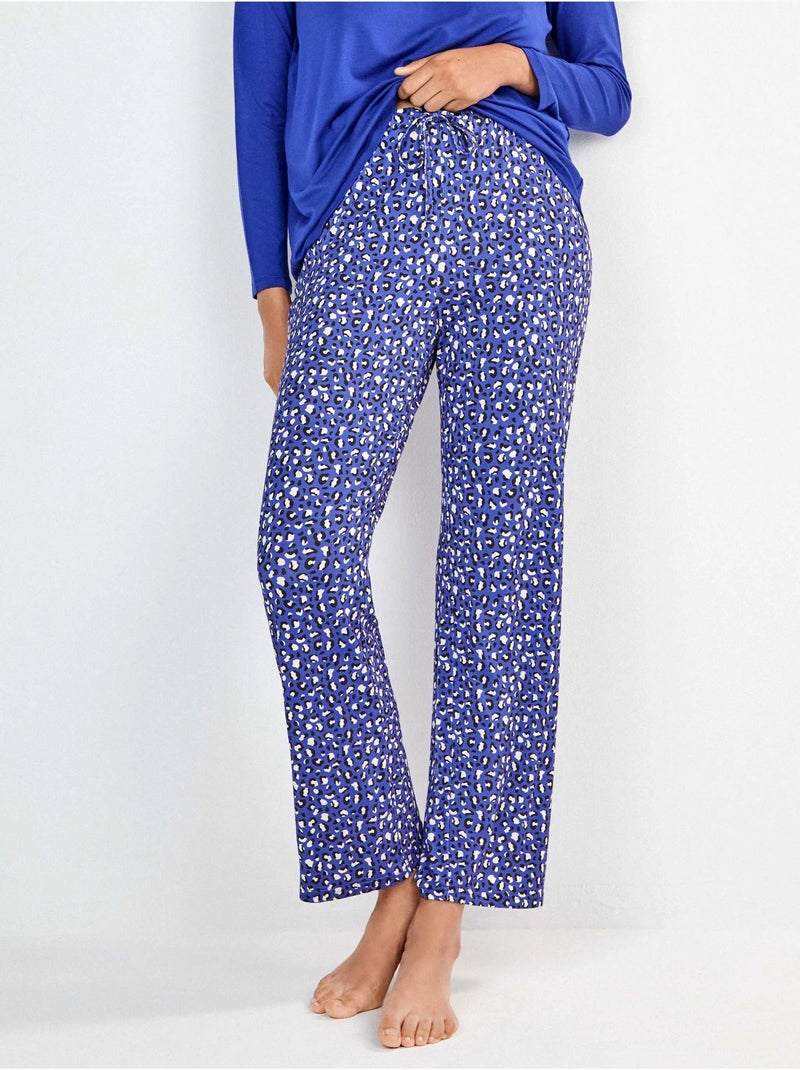 Pantalón largo estampado leopardo Multicolor - Kiabi