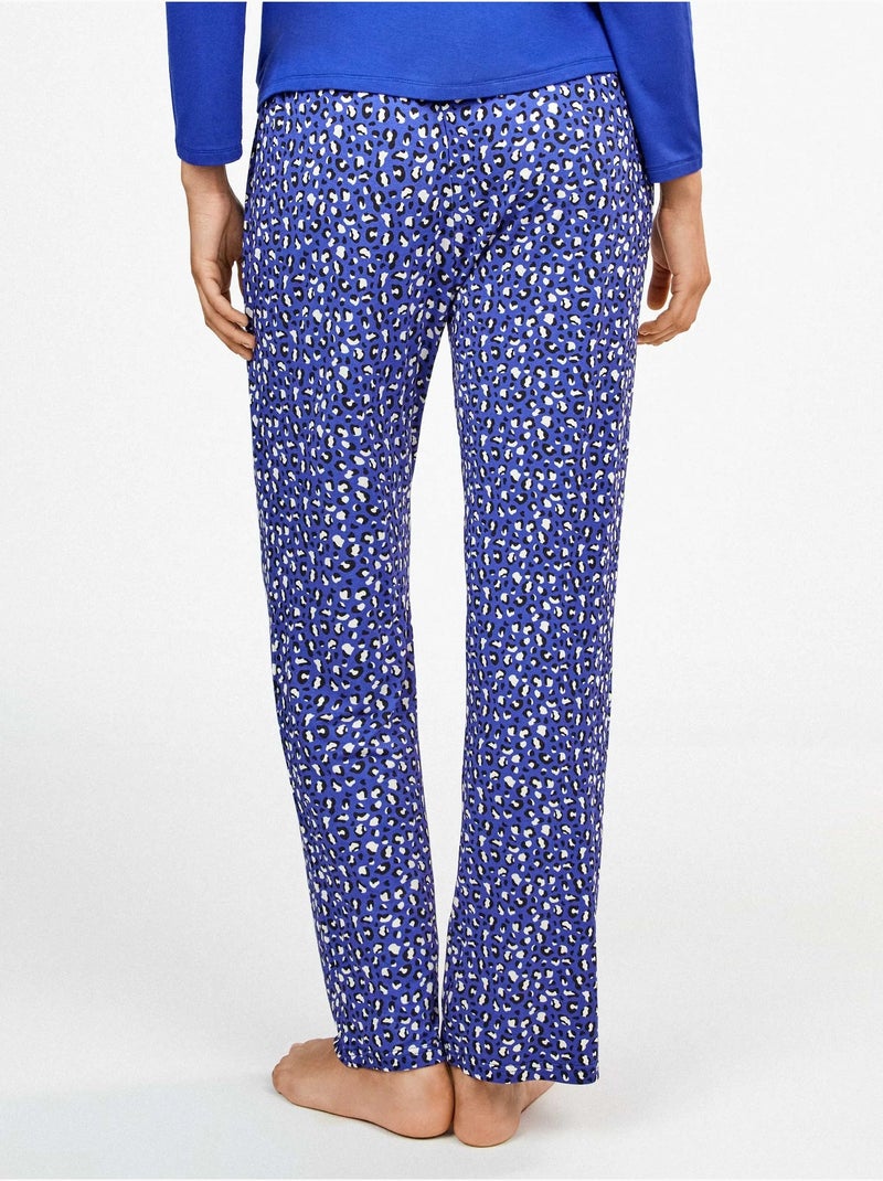 Pantalón largo estampado leopardo Multicolor - Kiabi