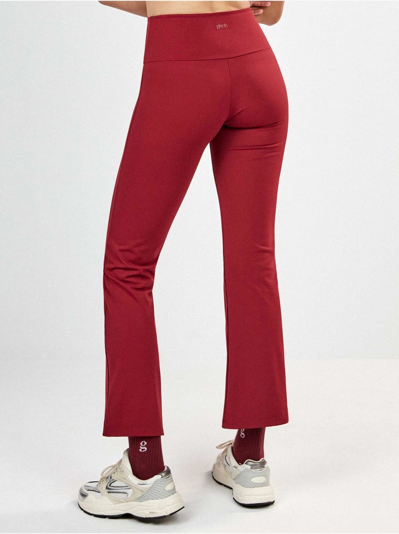Pantalón largo flare Granate - Kiabi